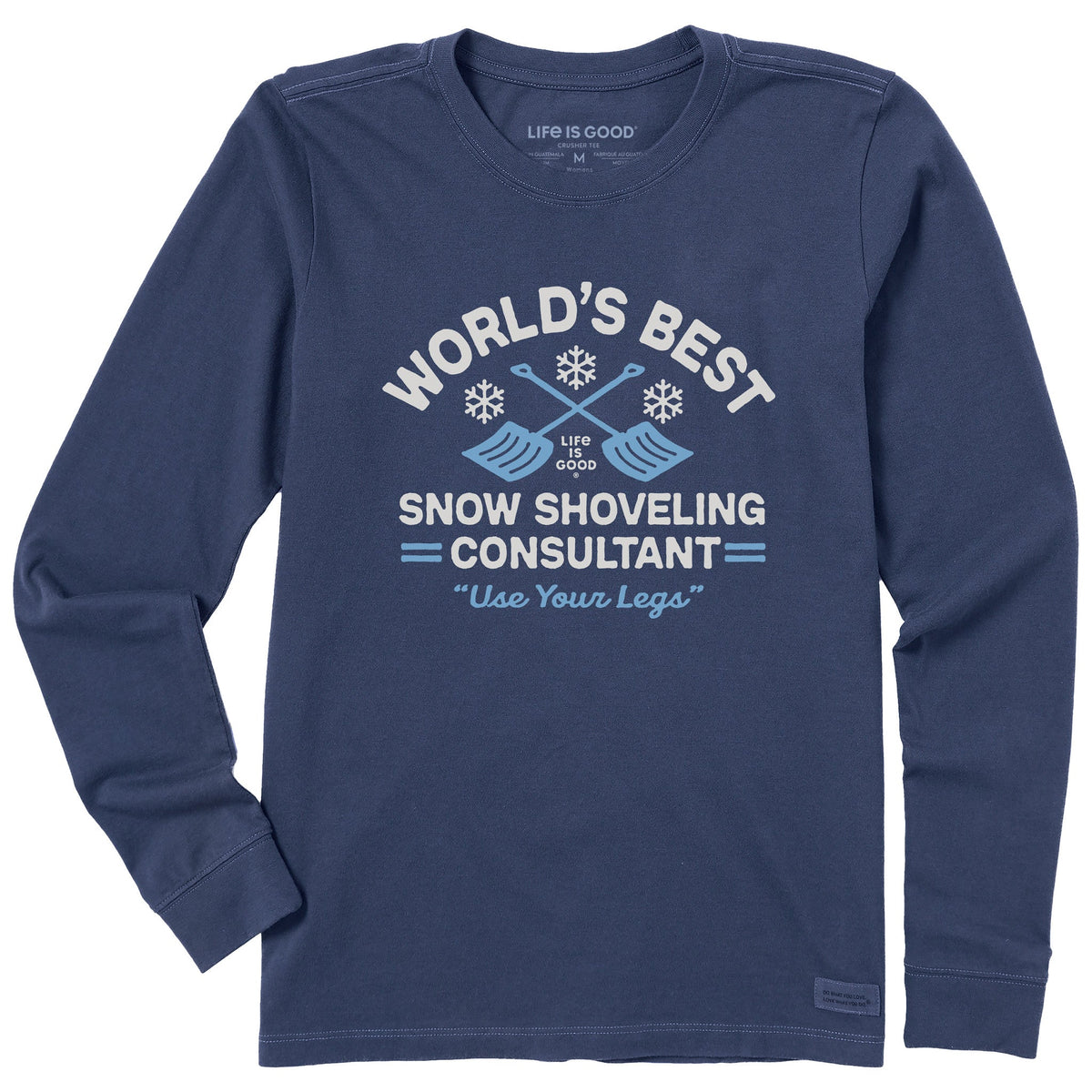 Women's Snow Shoveling Consultant Long Sleeve Crusher Tee product image 1