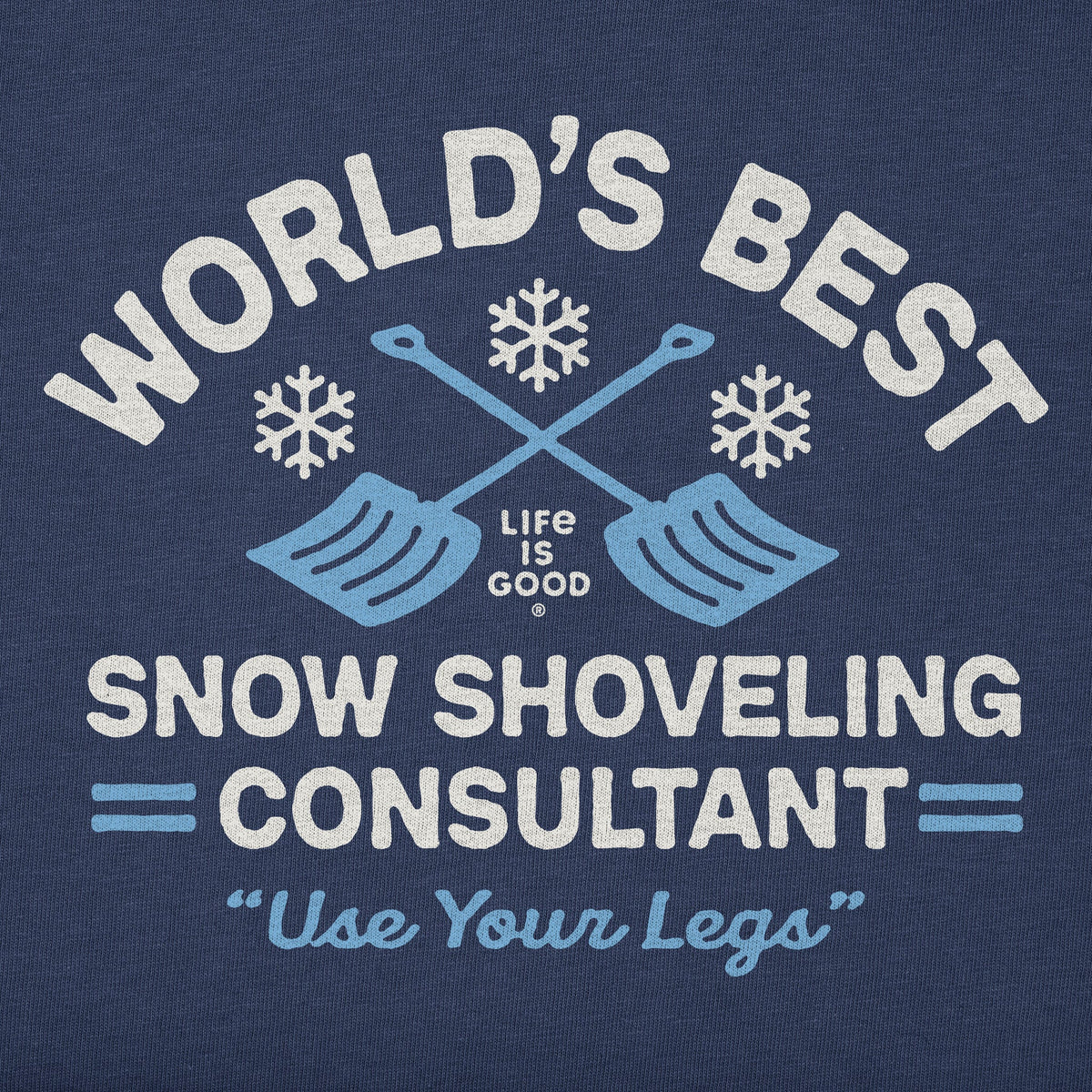 Women's Snow Shoveling Consultant Long Sleeve Crusher Tee product image 2