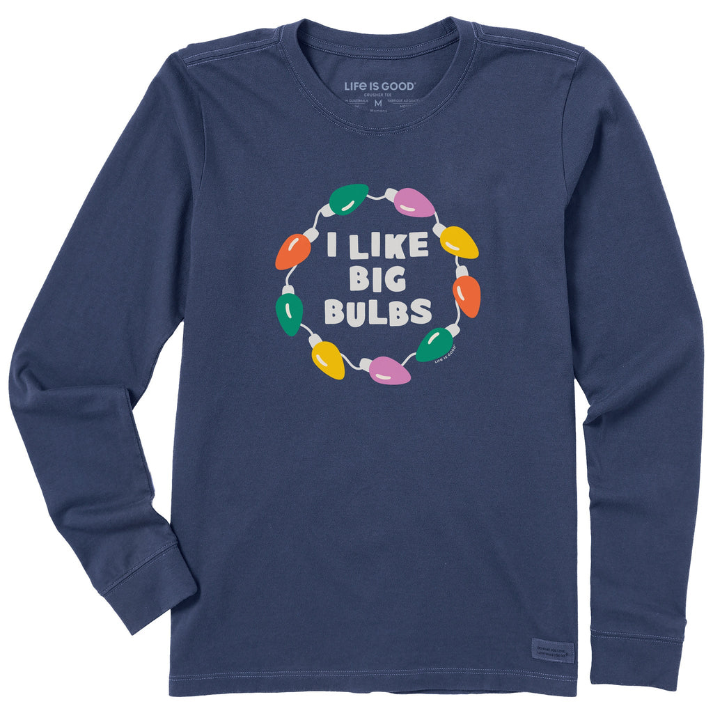 Women's I Like Big Bulbs Circle Long Sleeve Crusher Tee product image 1