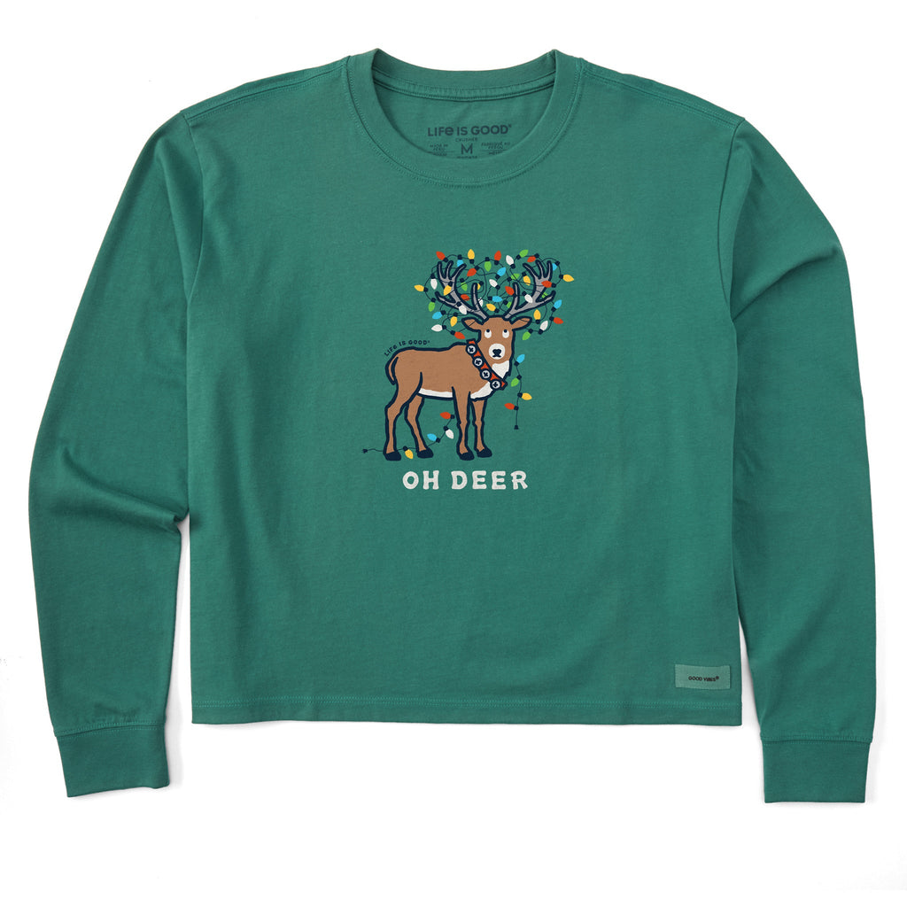 Women's Oh Deer Long Sleeve Crusher Boxy Tee product image 1