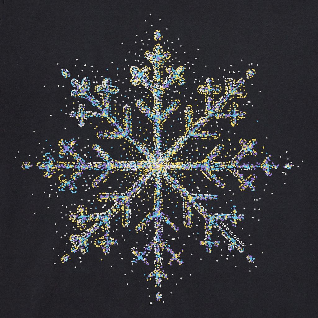 Women's Bright Sparkle Snowflake Long Sleeve Crusher Boxy product image 2