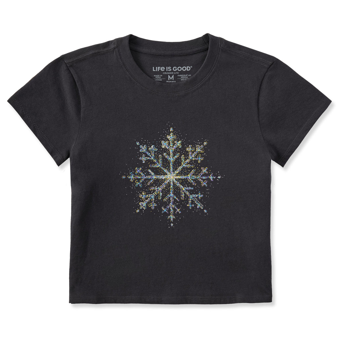 Women's Bright Sparkle Snowflake Crusher-LITE Shrunken Tee product image 1