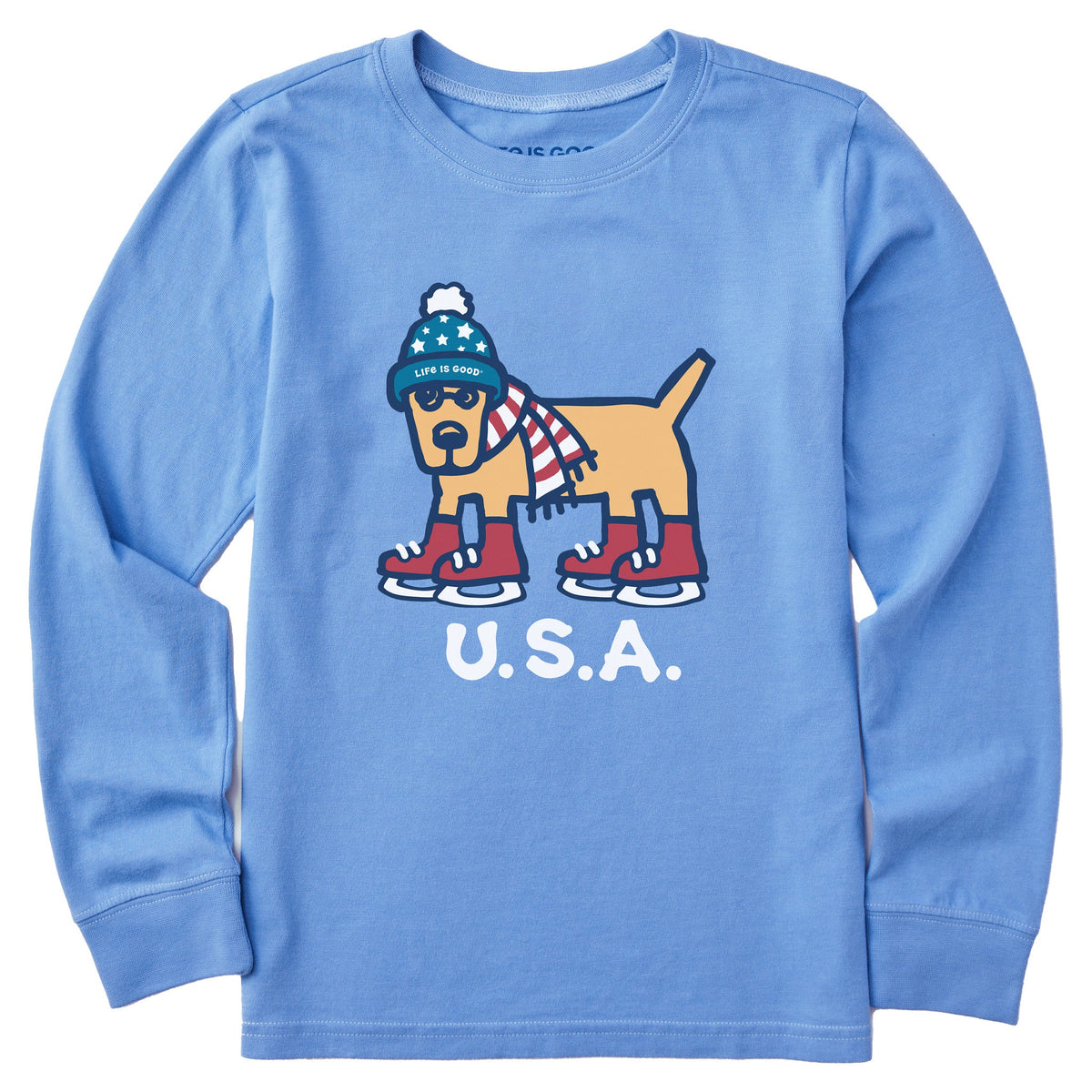 Kids Rocket USA Skater Long Sleeve Crusher Tee product image 1
