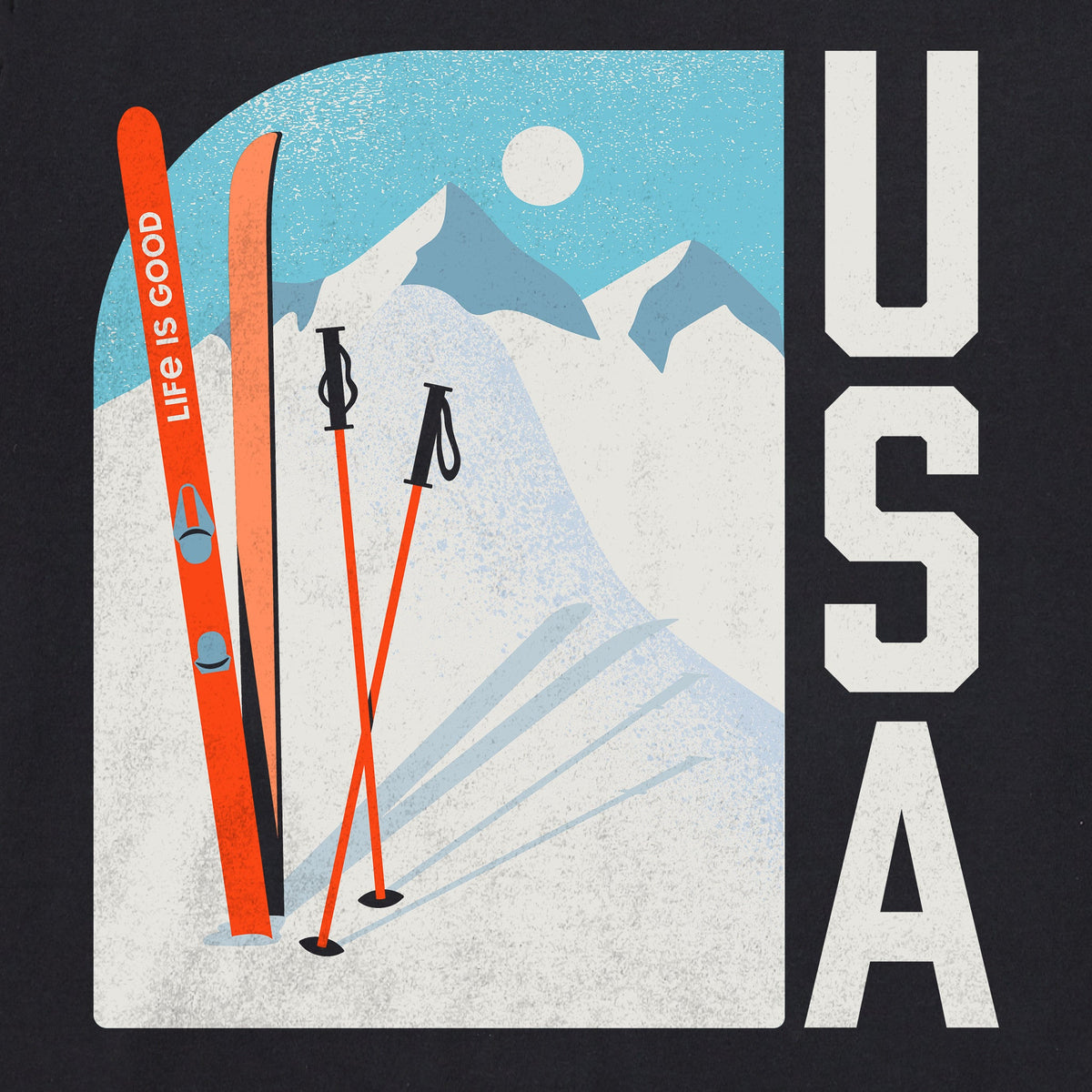 Men's USA Ski Mountain Short Sleeve Crusher Tee product image 2