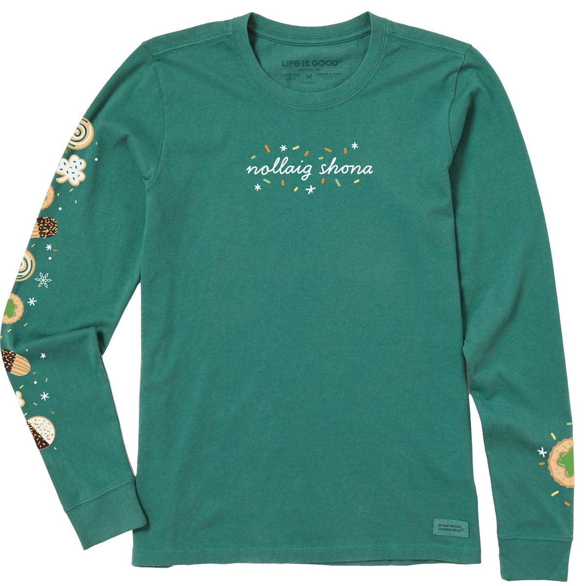 Women's Nollaig Shona Sparkle Long Sleeve Crusher Tee product image 1