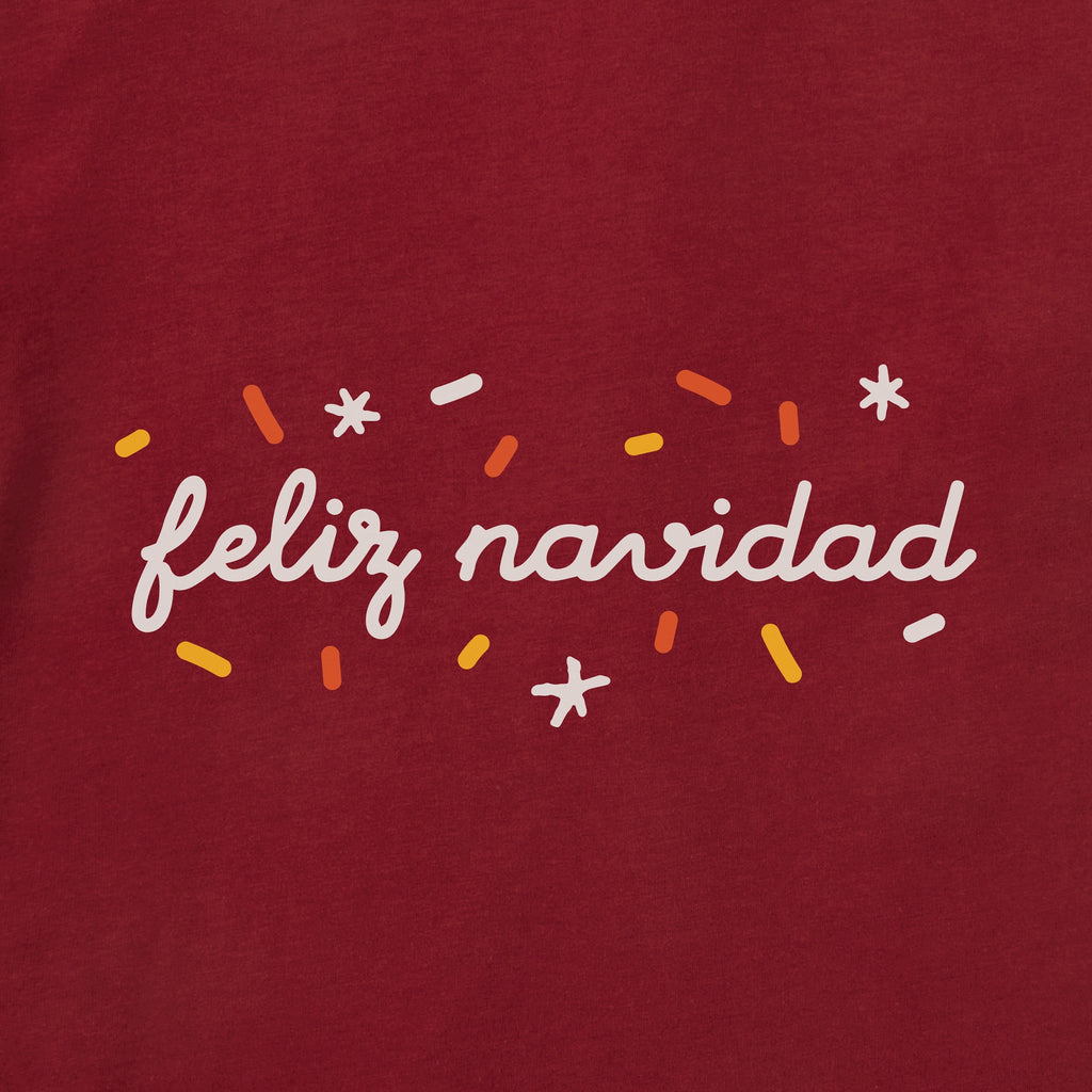 Women's Feliz Navidad Sparkle Long Sleeve Crusher Tee product image 2