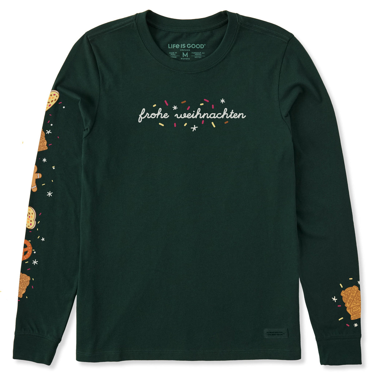 Women's Frohe Weihnachten Long Sleeve Crusher Tee product image 1