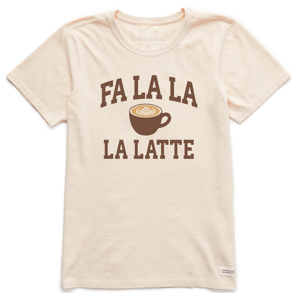 Women's Fa La La La Latte Arch Short Sleeve Crusher Tee
