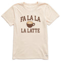 Women's Fa La La La Latte Arch Short Sleeve Crusher Tee