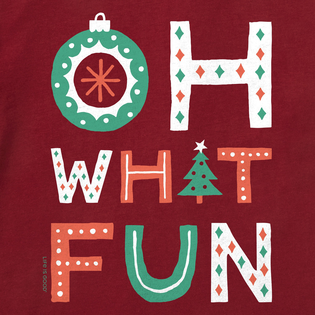 Women's Oh What Fun Long Sleeve Crusher Tee product image 6