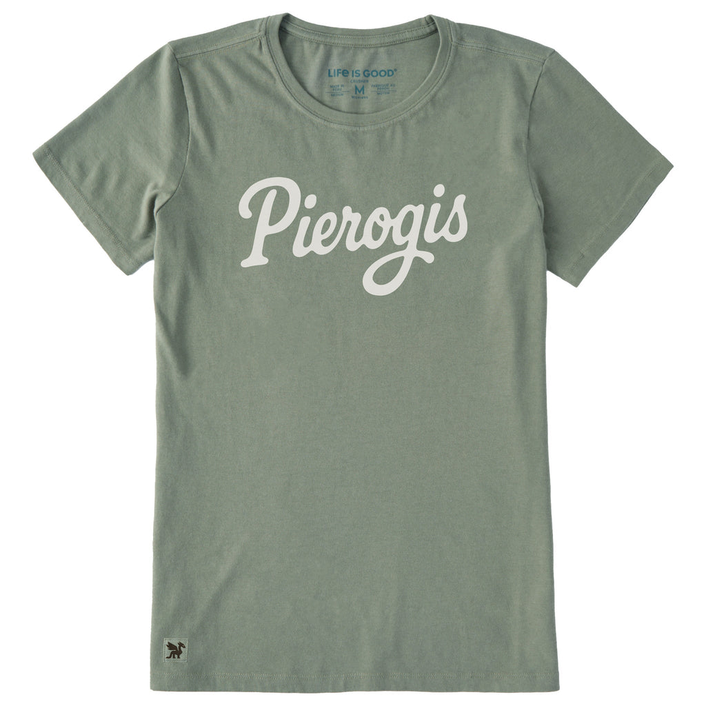 Women's Pierogis Script Short Sleeve Crusher Tee product image 1
