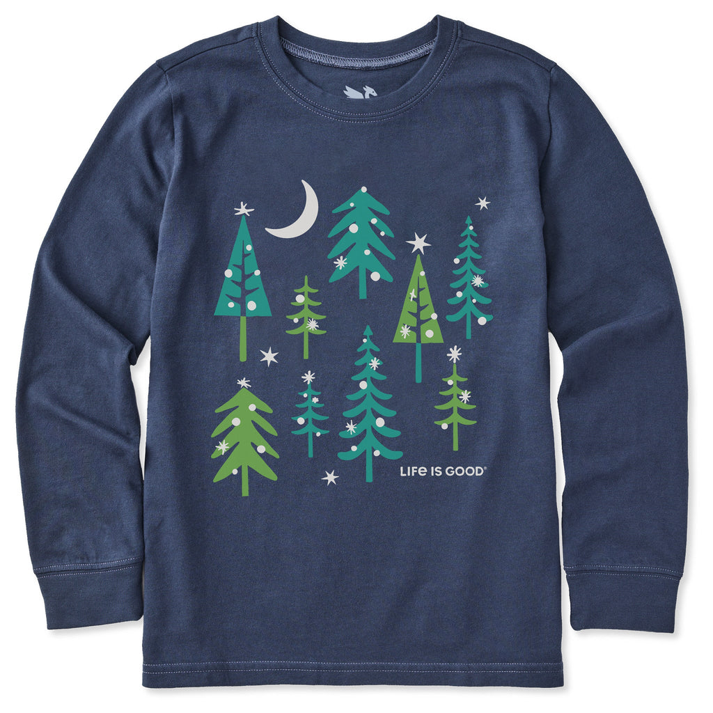 Kids Sparkle Trees Medley Long Sleeve Crusher Tee product image 3