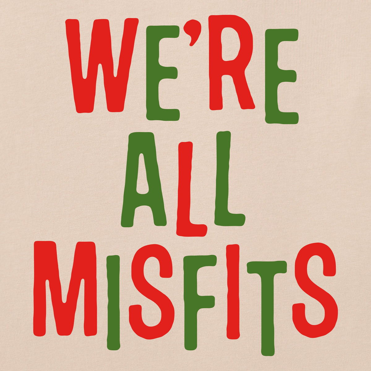 Men's We're All Misfits Jumbled Short Sleeve Crusher Tee product image 4