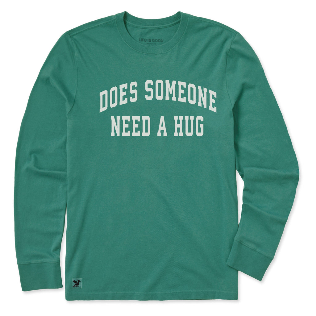 Men's Does Someone Need a Hug Arch Long Sleeve Crusher Tee product image 3
