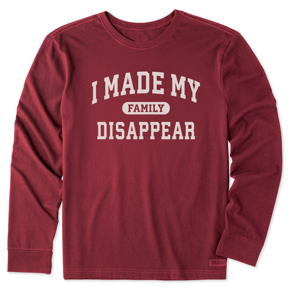 Men's I Made My Family Disappear Arch Long Sleeve Crusher product image 3