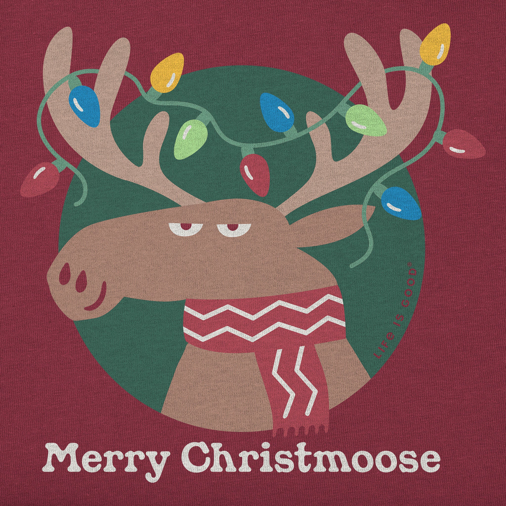 Men's Merry Christmoose Lights Long Sleeve Crusher Tee product image 4
