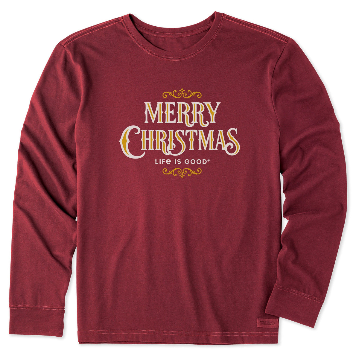 Men's Merry Christmas Decorative Long Sleeve Crusher Tee product image 3