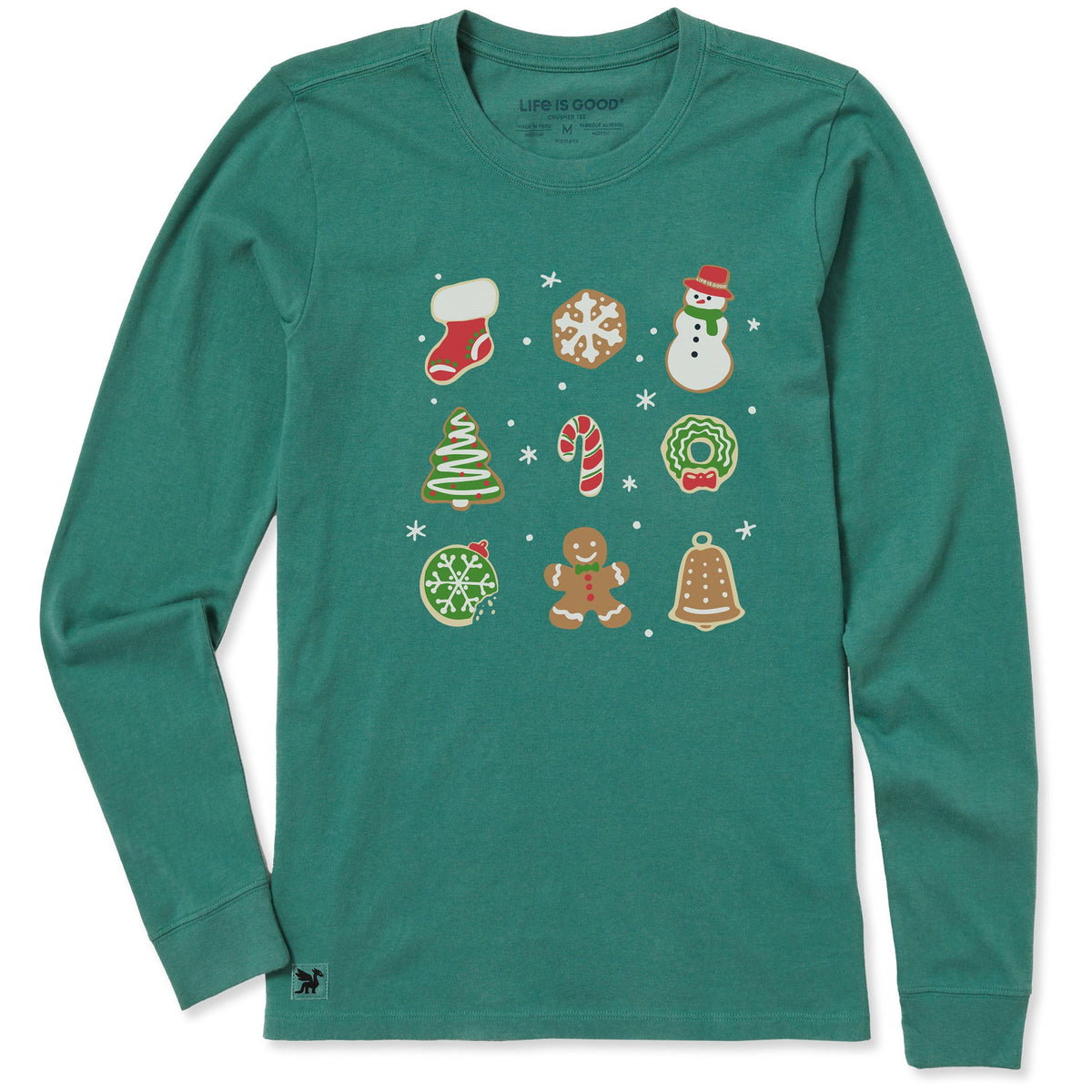 Women's Nine Christmas Cookies Long Sleeve Crusher Tee product image 3