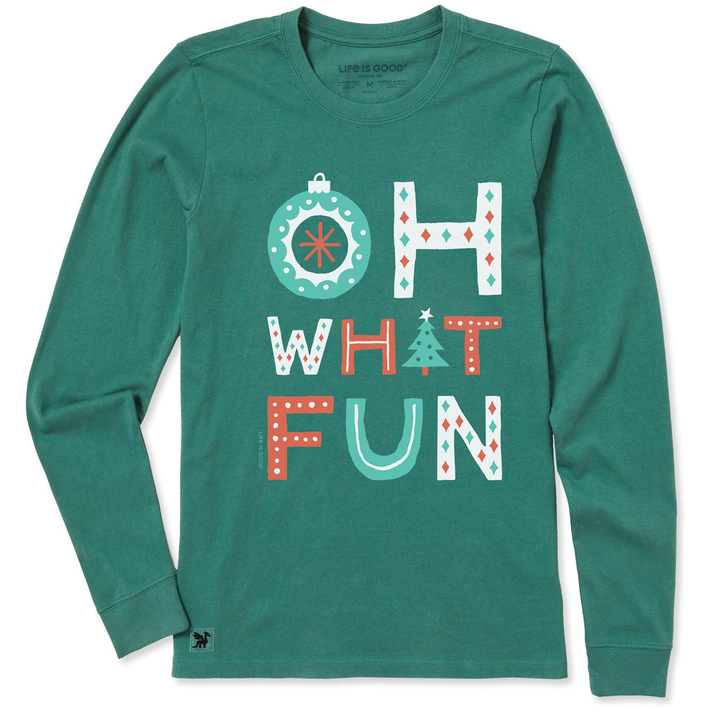 Women's Oh What Fun Long Sleeve Crusher Tee product image 7