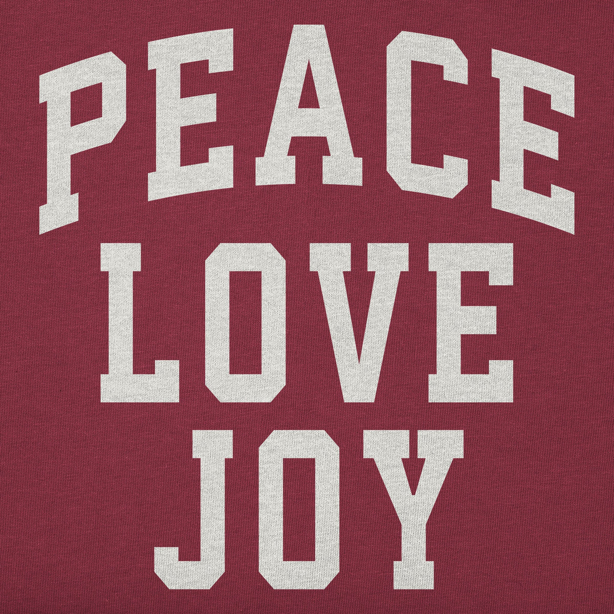Women's Peace Love Joy Arch Long Sleeve Crusher Tee product image 4