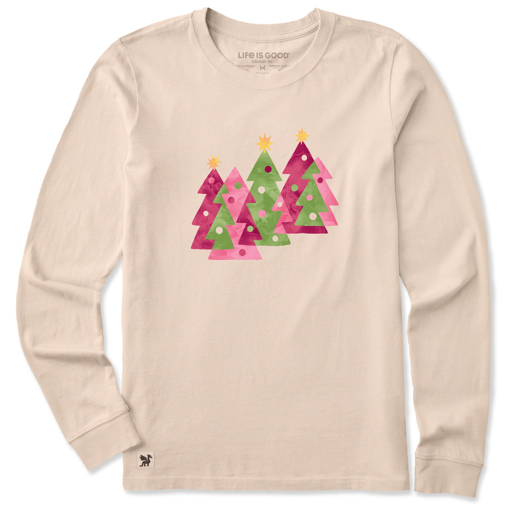 Women's Christmas Trees Long Sleeve Crusher Tee product image 1
