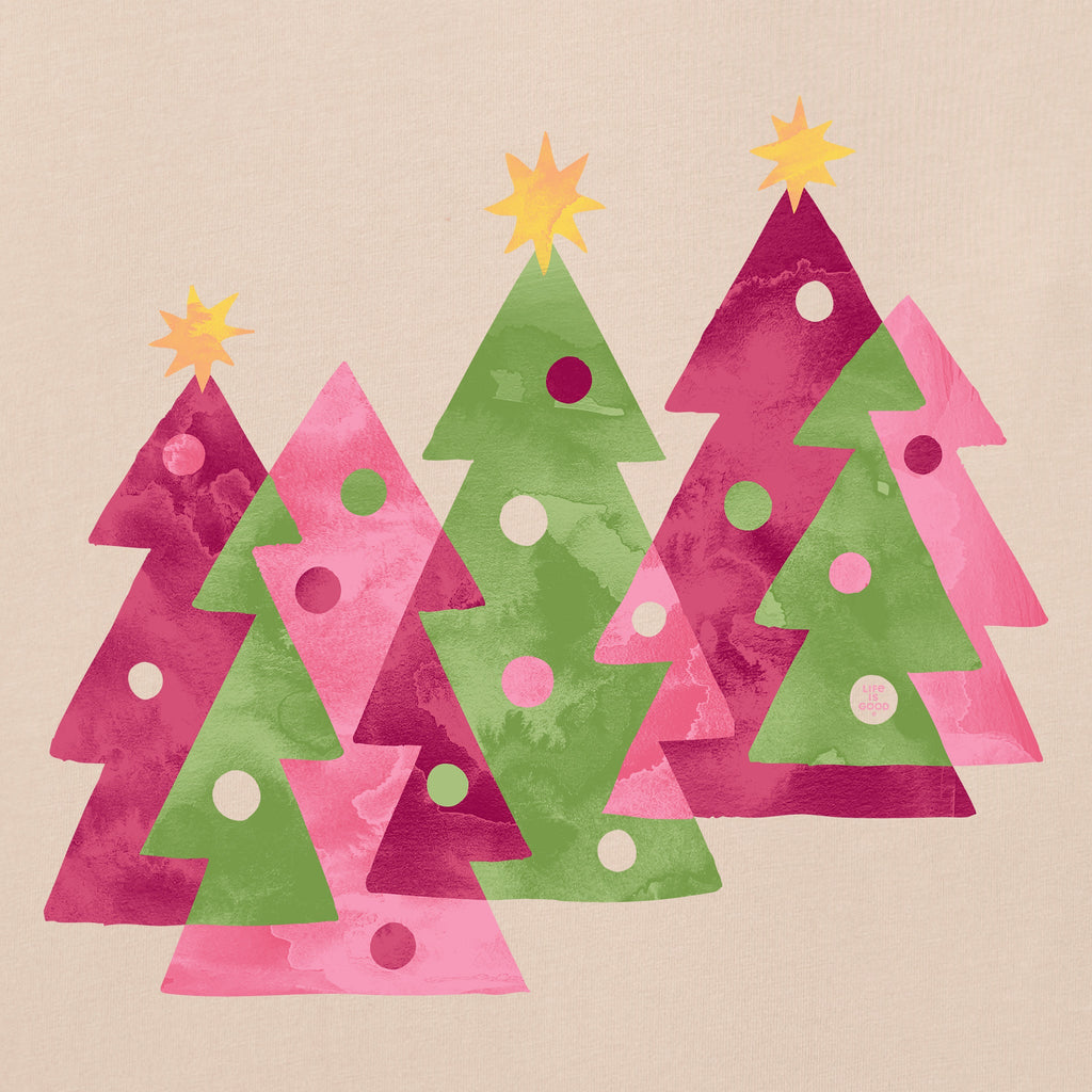 Women's Christmas Trees Long Sleeve Crusher Tee product image 2