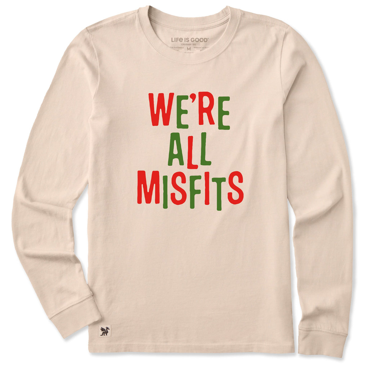 Women's We're All Misfits Jumbled Long Sleeve Crusher Tee product image 1