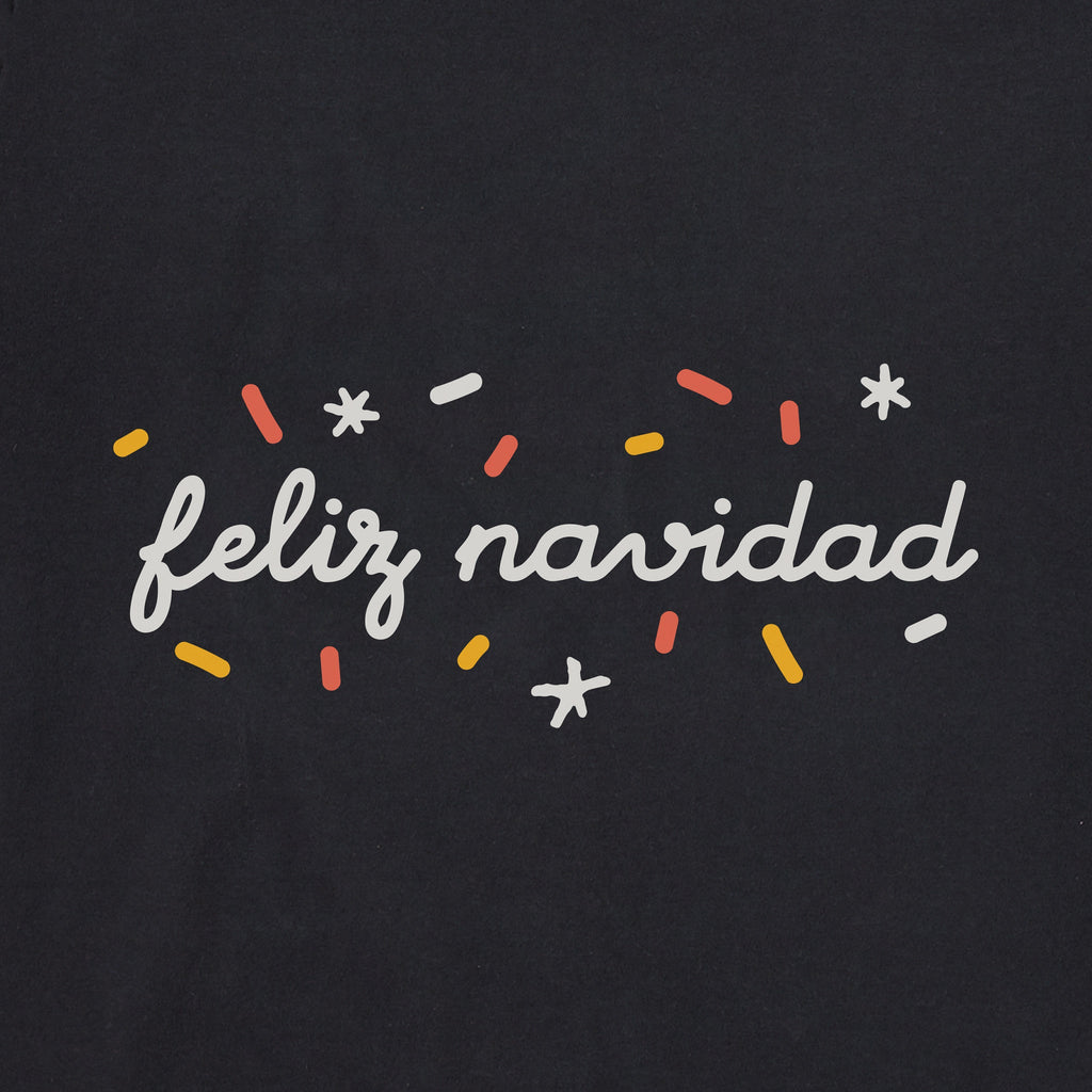 Women's Feliz Navidad Sparkle Long Sleeve Crusher Tee product image 6