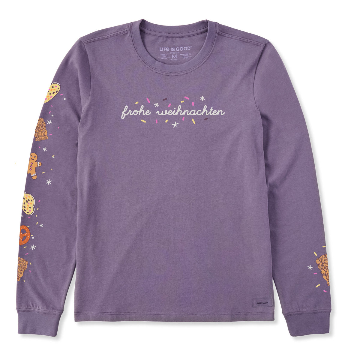 Women's Frohe Weihnachten Long Sleeve Crusher Tee product image 9