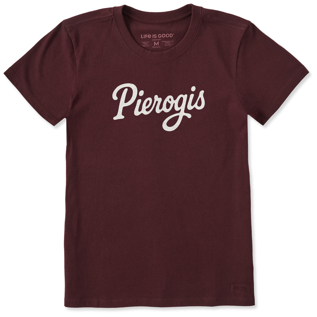 Women's Pierogis Script Short Sleeve Crusher Tee product image 5